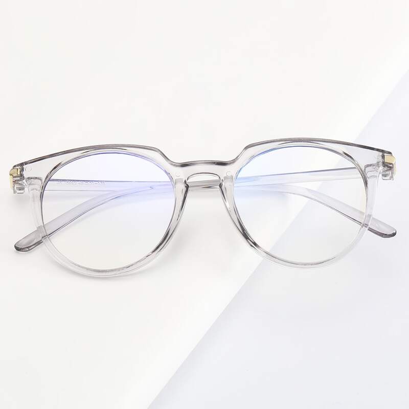 

Guys Clear Round Frame Glasses