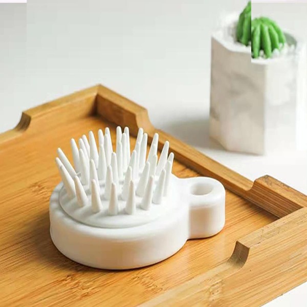 

1pc Silicone Shampoo Brush, White