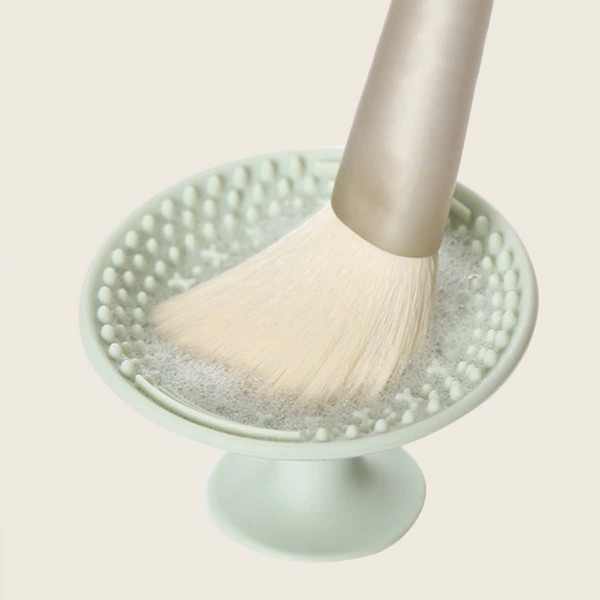 

1pc Random Color Silicone Makeup Brush Cleaning Tool, Multicolor