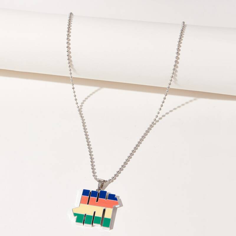 

Simple Pendant Necklace, Silver