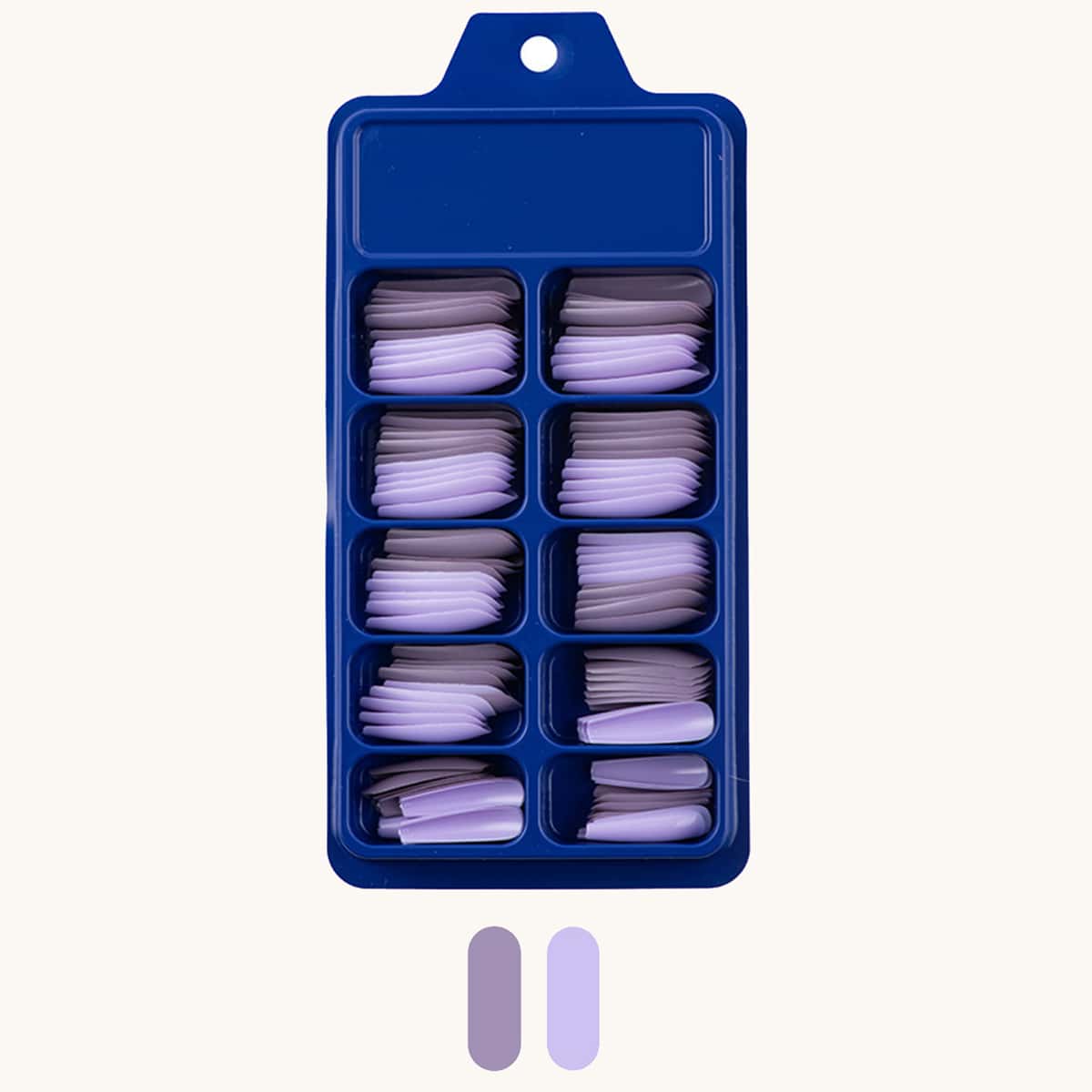 

100pcs Mix Color Fake Nail, Multicolor