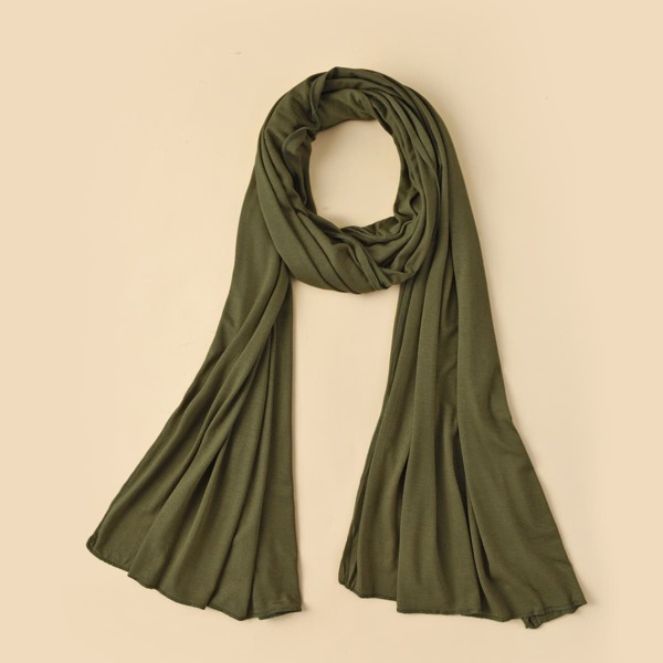

Simple Plain Scarf, Army green