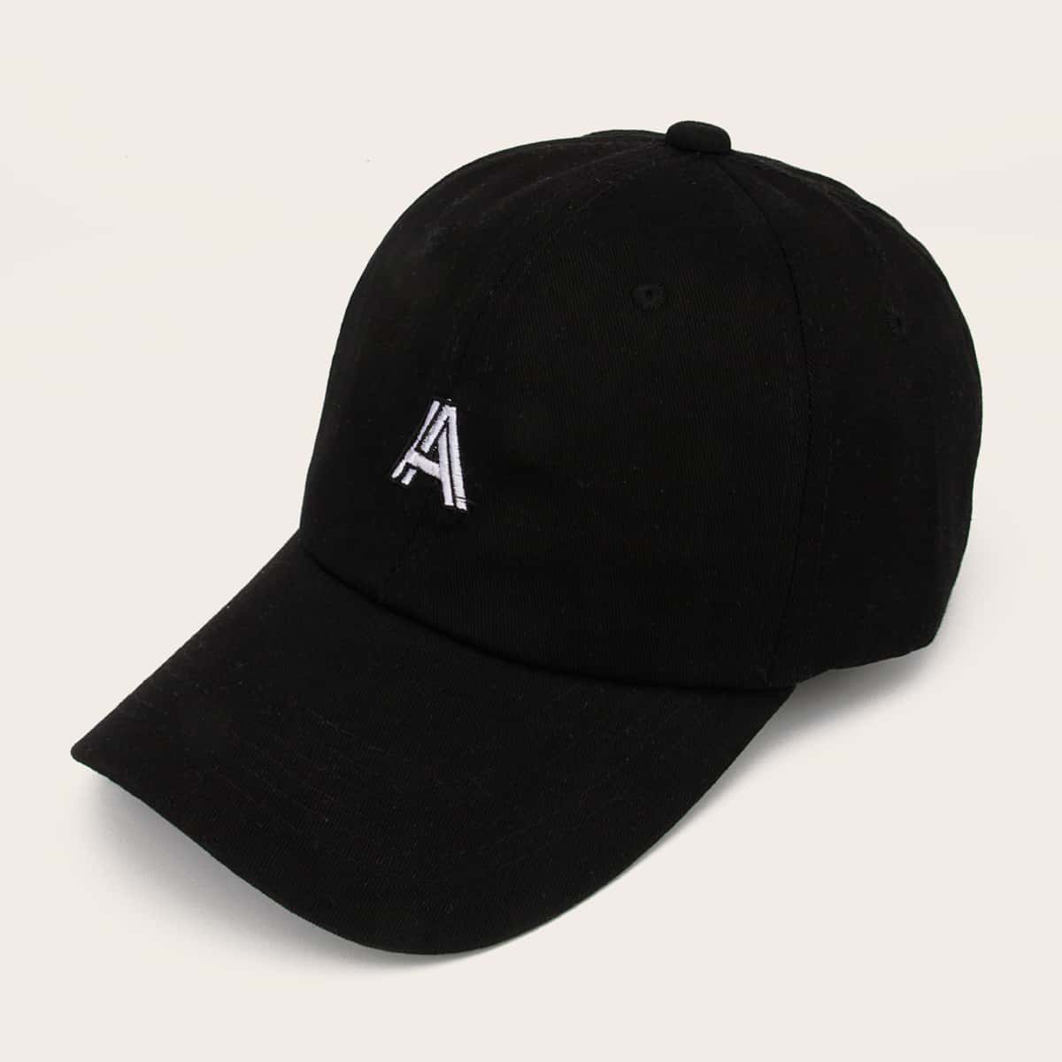 

Guys A Embroidery Baseball Cap, Black