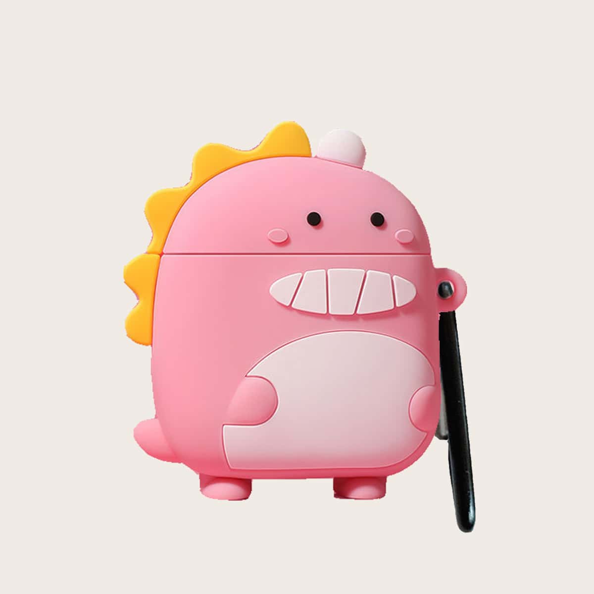 

Cartoon Dinosaur Design Airpods Case, Pink