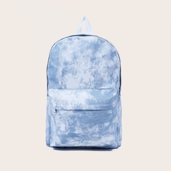 

Tie Dye Pocket Front Backpack, Blue