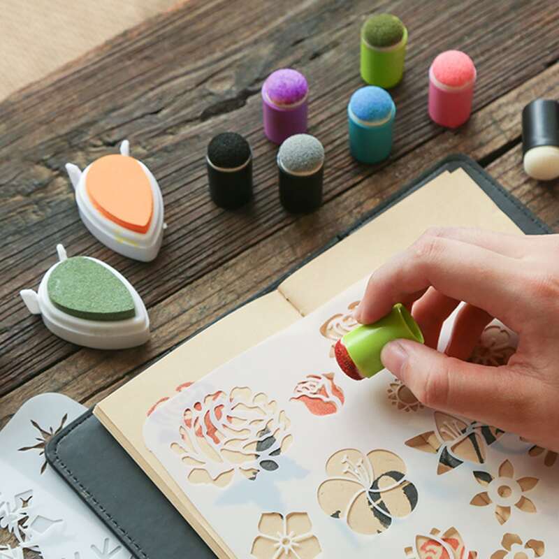 

1pc Random Ink Pad Smudge Tool, Multicolor
