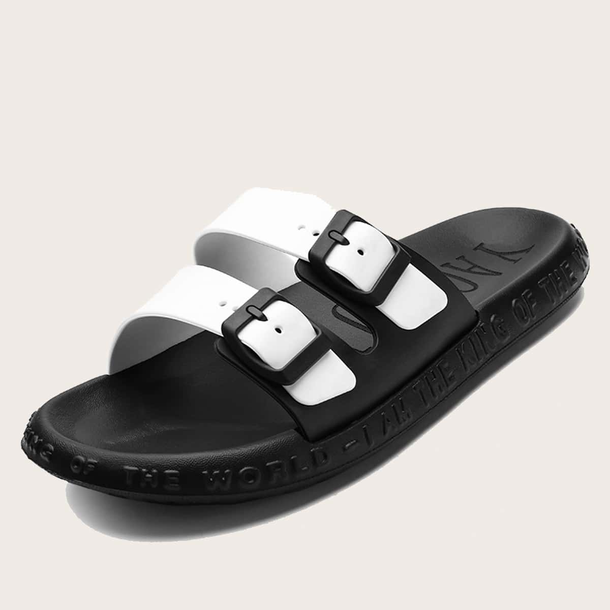 пряжка Одноцветный Мужские Вьетнамки и тапочки