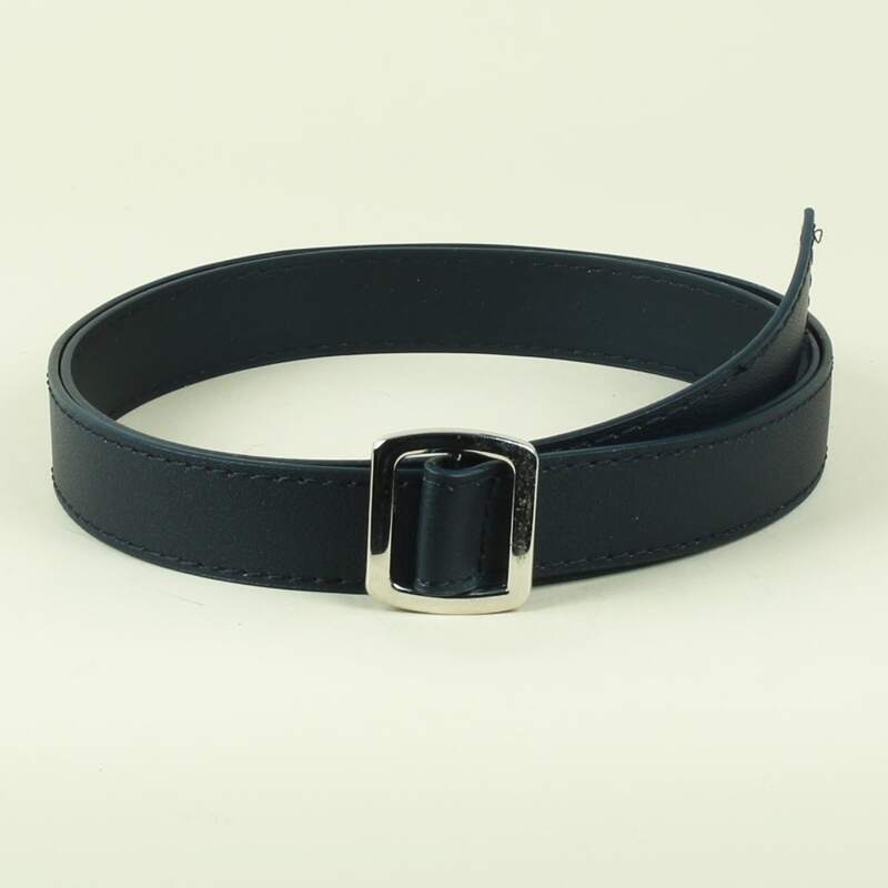 

Square Buckle Non-perforated Belt, Black