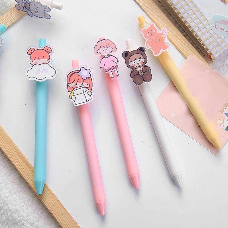 

1pc Random Cartoon Press Gel Pen, Multicolor