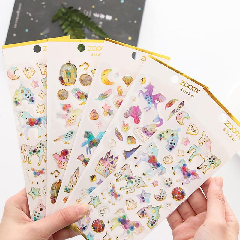 

1sheet Cartoon Graphic Random Sticker, Multicolor