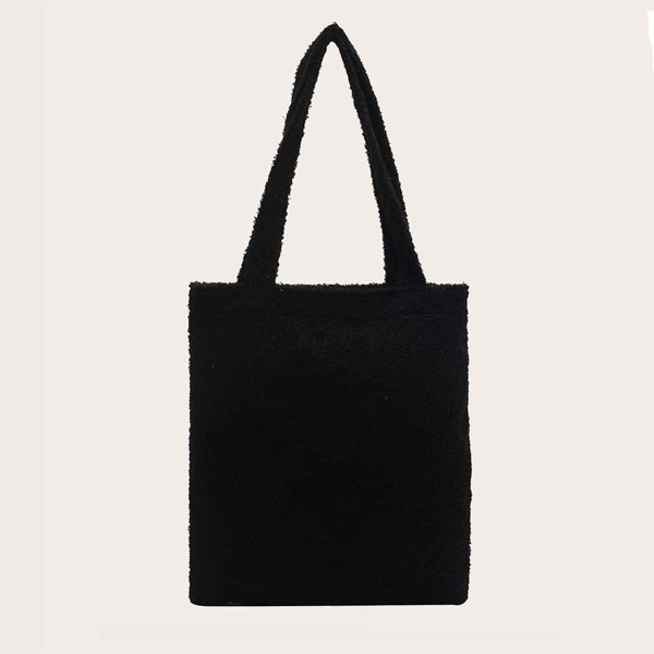 

Shoulder Tote Bag, Black