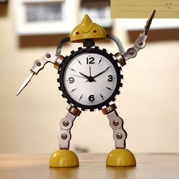 

Cartoon Robot Design Alarm Clock, Yellow