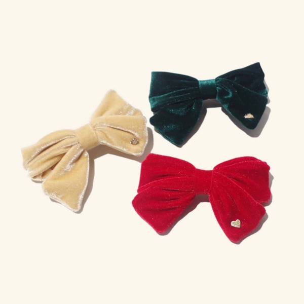 

3pcs Girls Bow Hair Clip, Multicolor