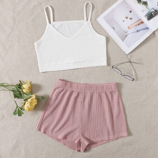 

Cami Top With Shorts Lounge Set, Multicolor