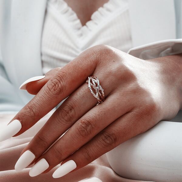 

1pc Creative Ring, Silver