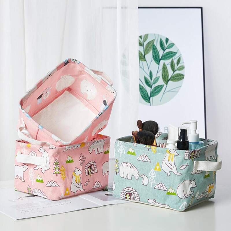 

1pc Cartoon Graphic Random Desktop Storage Basket, Multicolor