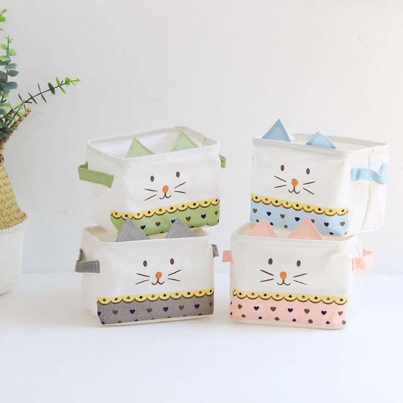 

1pc Cartoon Graphic Random Desktop Storage Basket, Multicolor