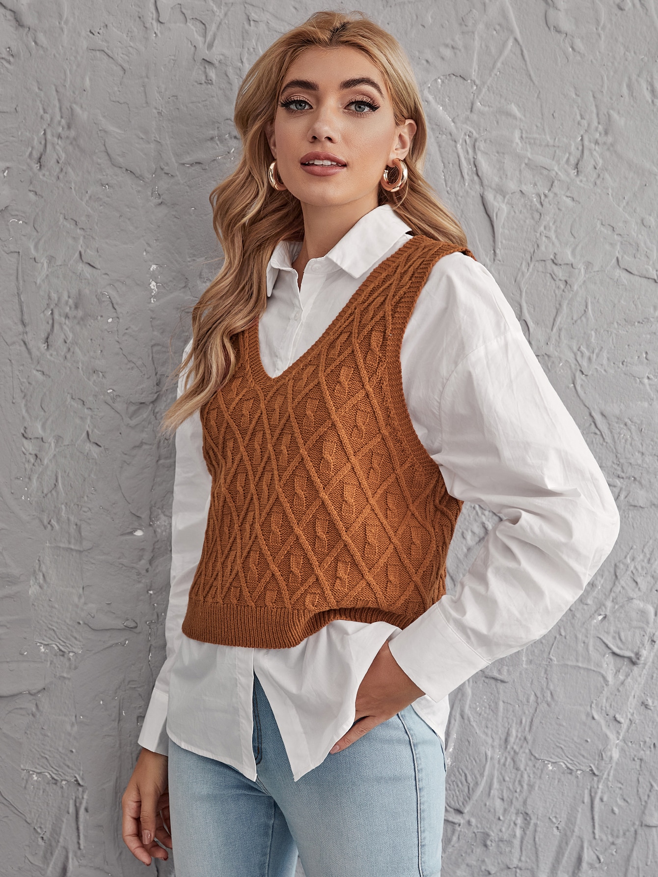 Solid Sweater Vest thumbnail