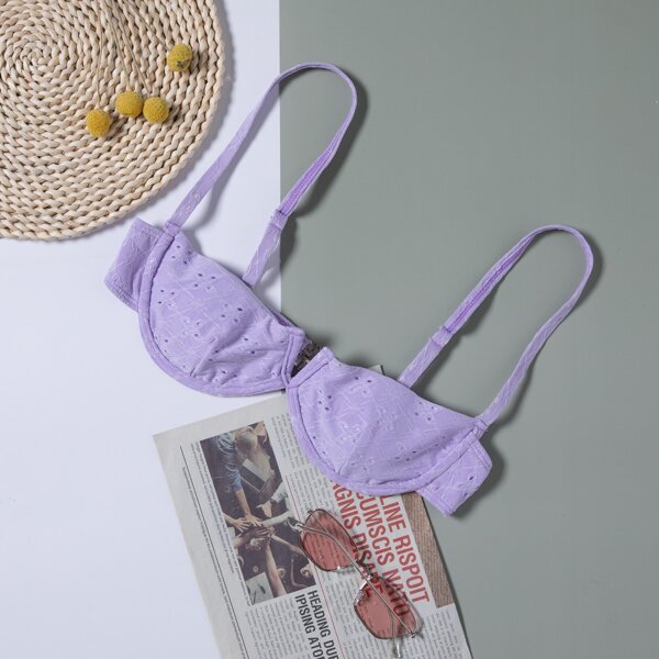 

Schiffy V Wired Underwire Bikini Top, Purple