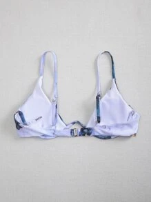 SHEIN Swim Áo bikini gọng màu nước mùa hè - Nhiều màu - Xem 2