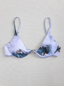 SHEIN Swim Áo bikini gọng màu nước mùa hè - Nhiều màu - Xem 4