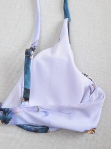 SHEIN Swim Áo bikini gọng màu nước mùa hè - Nhiều màu - Xem 5