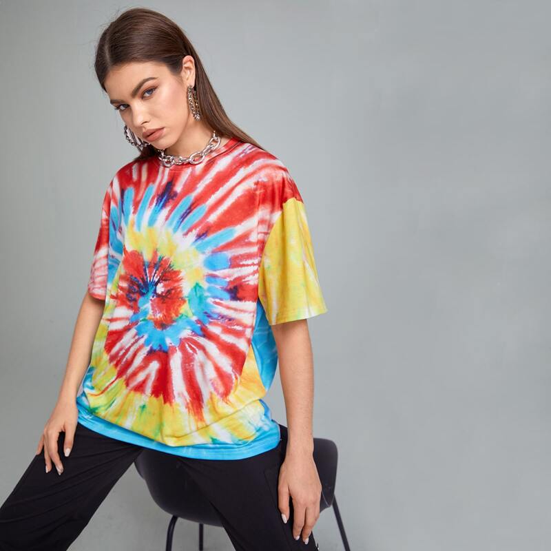 

Tie Dye Oversized Tee, Multicolor