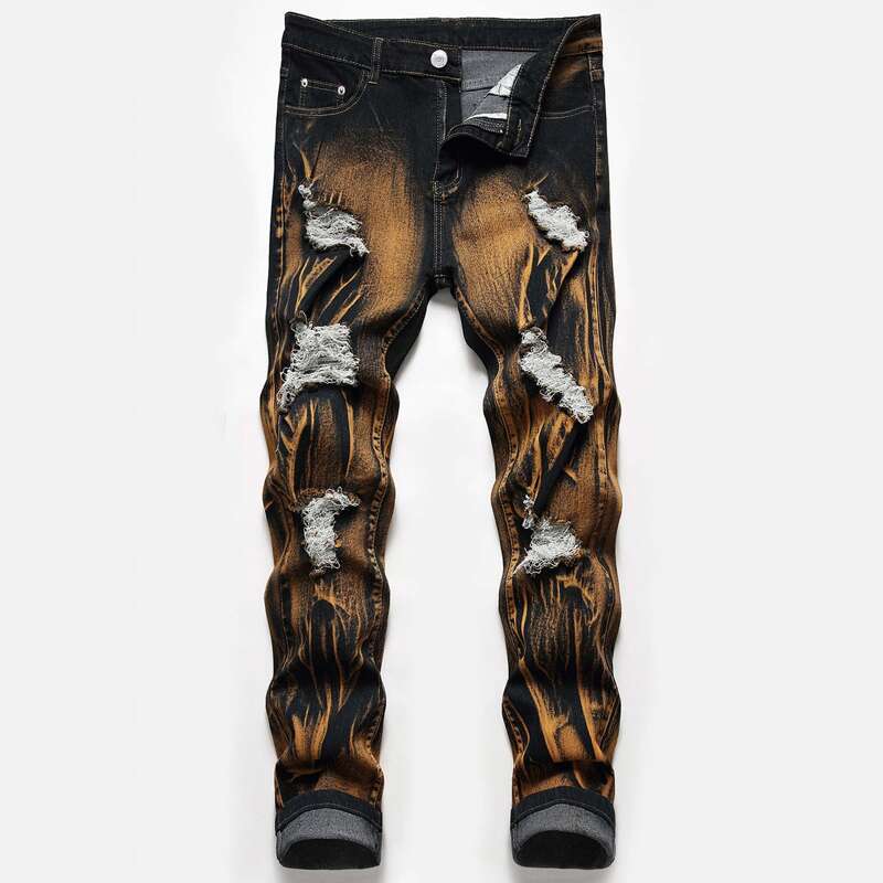 

Guys Ripped Pocket Jeans, Multicolor