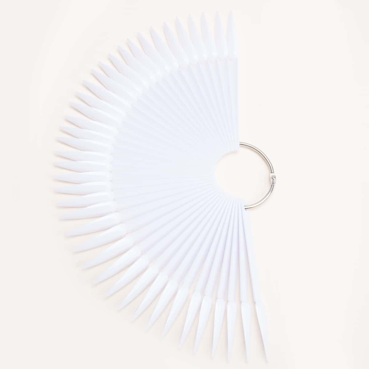 

40pcs Plain Nail Polish Color Card, White