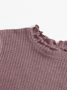 Muchica Áo thun màu trơn Giải trí - Gỗ đỏ - Xem 5