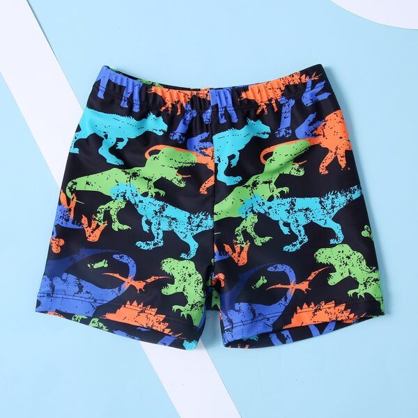 

Toddler Boys Dinosaur Print Swim Shorts, Multicolor