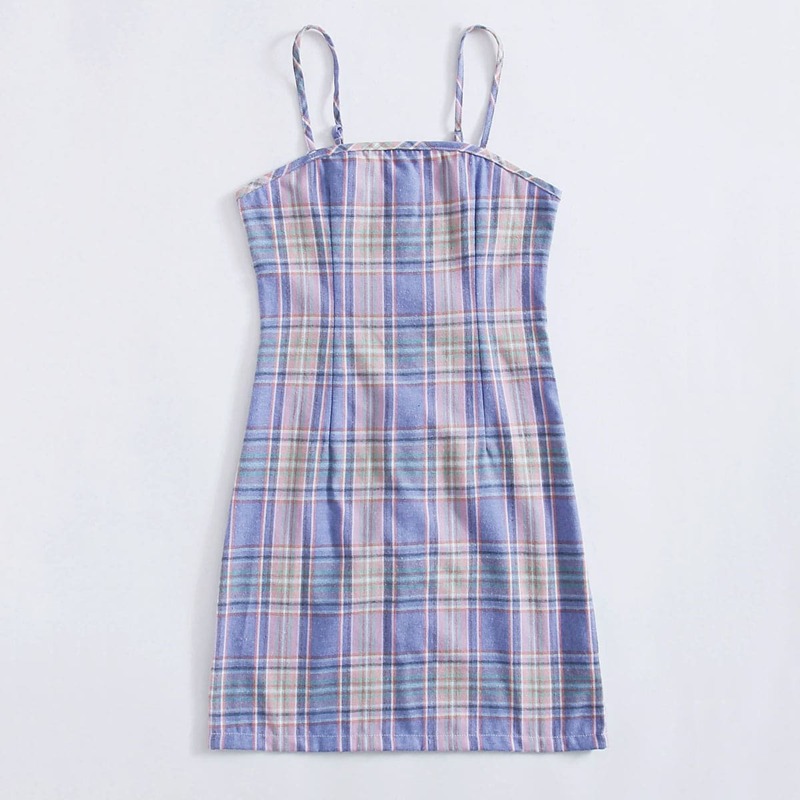 

Plaid Cami Dress, Multicolor