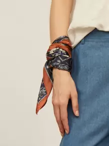 MOTF PREMIUM PAISLEY PRINT BANDANA CLASSIC HEAD WRAP COWBOY COWGIRL  FOR  ALL SEASONS ,HAIR BAND,HEAD BAND IDEAL FOR DRESSING UP YOUR LOOK - Multicolor - View 6