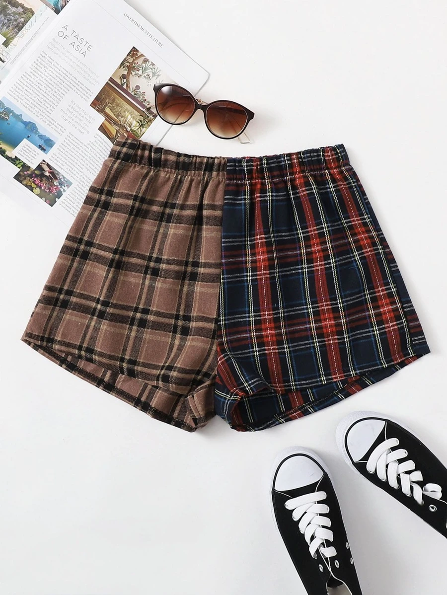 Quần short Sọc ca rô Giải trí - Nhiều màu - Xem 1