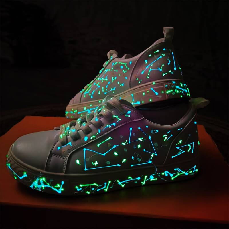 

Lace-up Front Luminous Skate Shoes, White