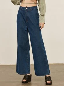 SHEIN Top corto de hombros caídos - Verde militar - Ver 11