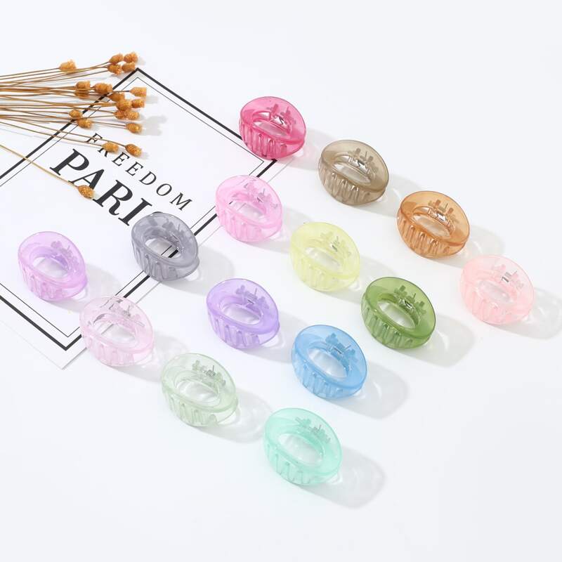 

5pcs Random Ring Hair Claw, Multicolor