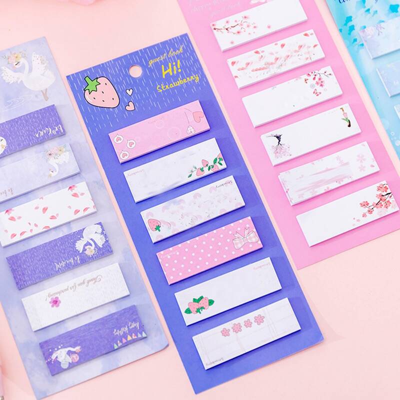 

2packs Mixed Pattern Random Sticky Note, Multicolor