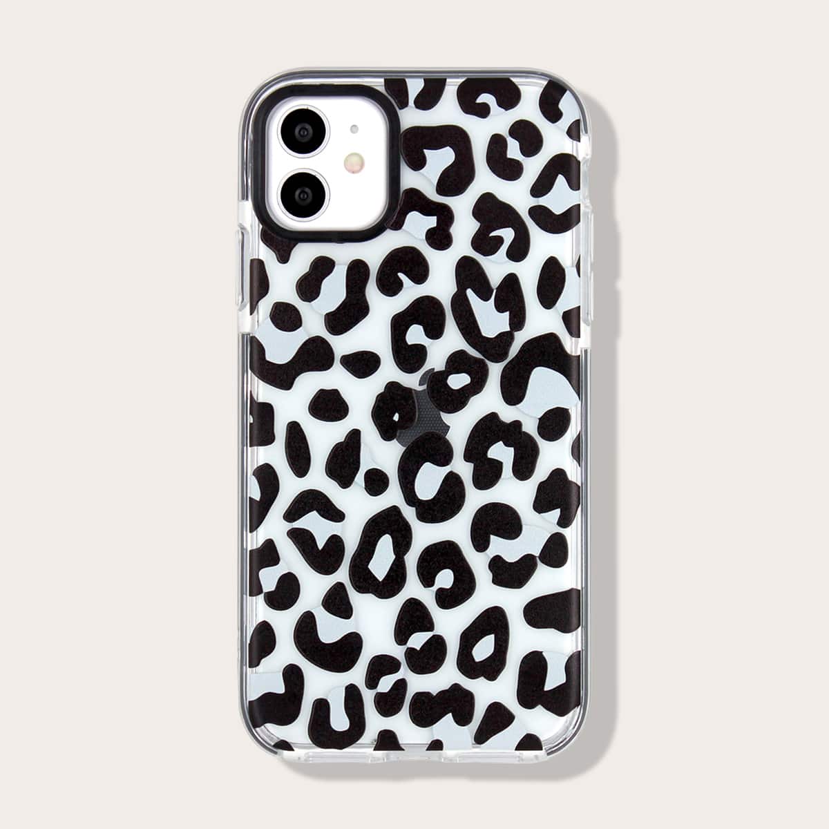 

Leopard iPhone Case, Black