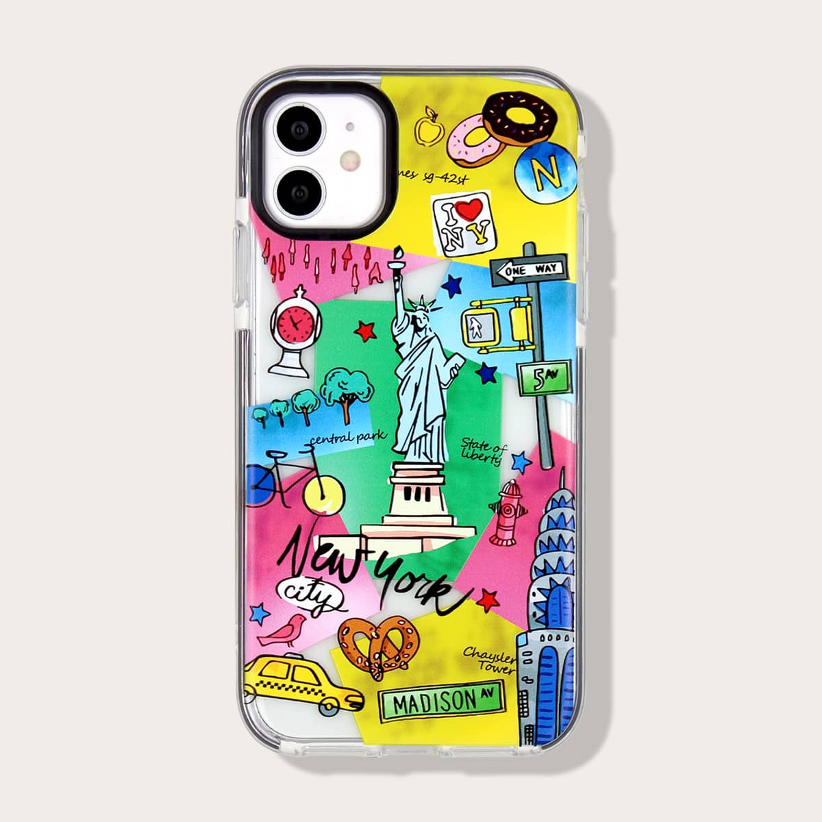 

New York Landmark iPhone Case, Multicolor