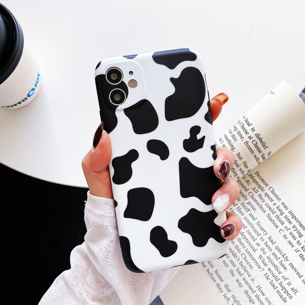 

Cow Pattern iPhone Case, Black and white