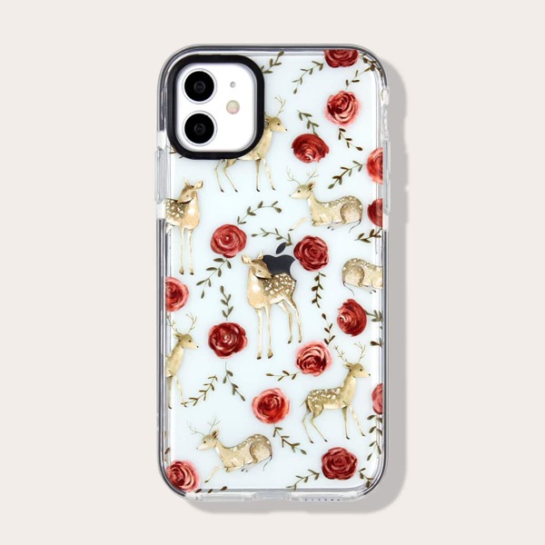 

Flower & Animal Print iPhone Case, Multicolor