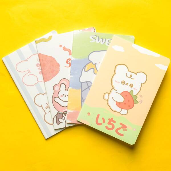 

1pack Cartoon Graphic Cover Random Notebook, Multicolor