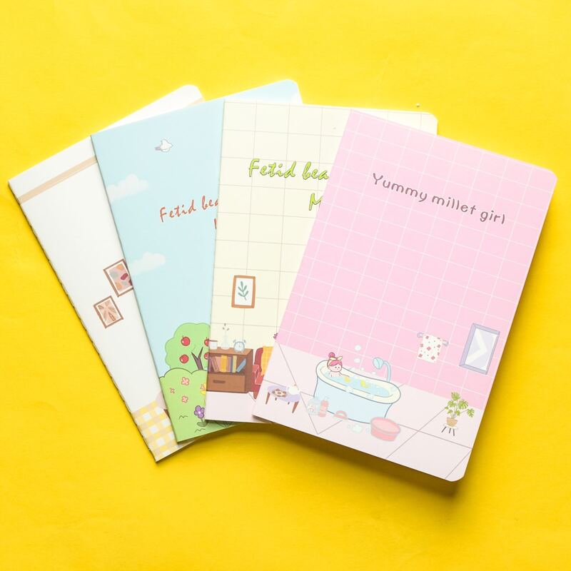 

1pack Cartoon Graphic Cover Random Notebook, Multicolor