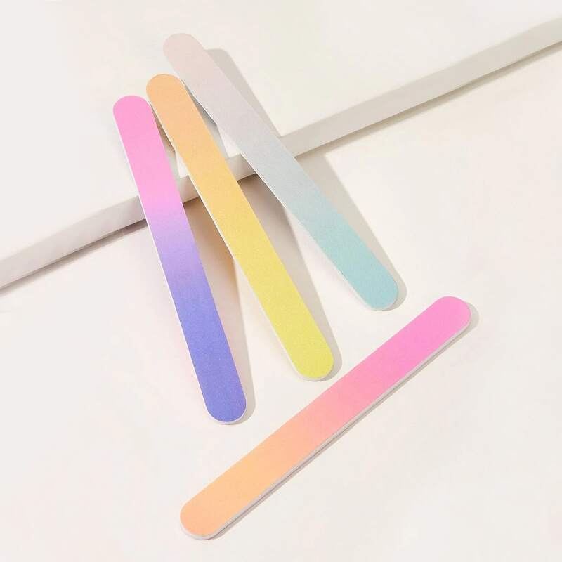 

4pcs Random Ombre Nail File, Multicolor