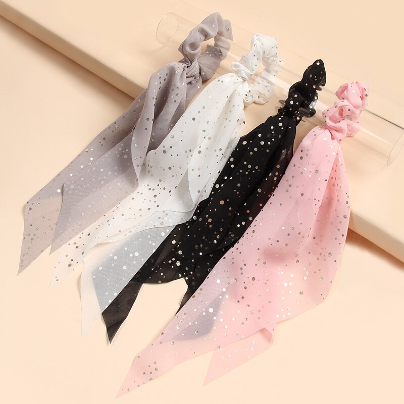 

Dot Decor Scrunchie Scarf, Multicolor