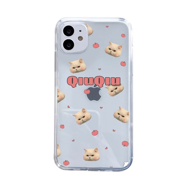 

Прозрачный чехол для iPhone с узором кошки, Многоцветный