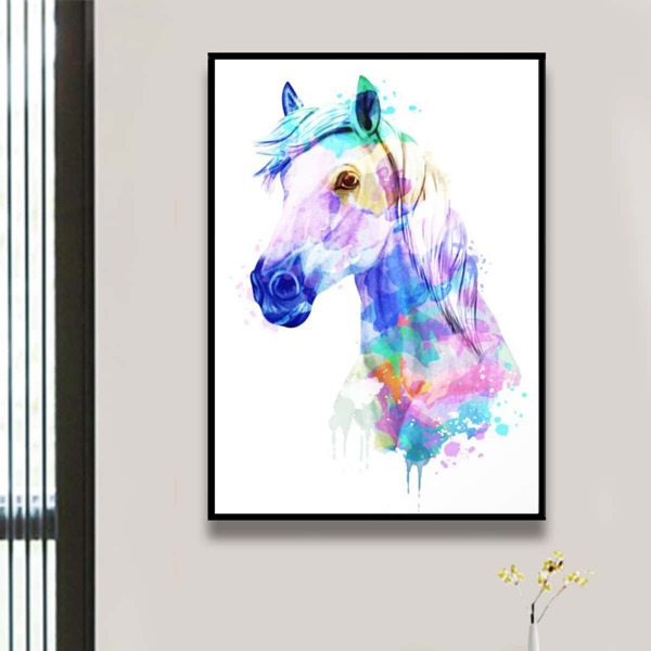 

Horse Print Diamond Painting Without Frame, Multicolor