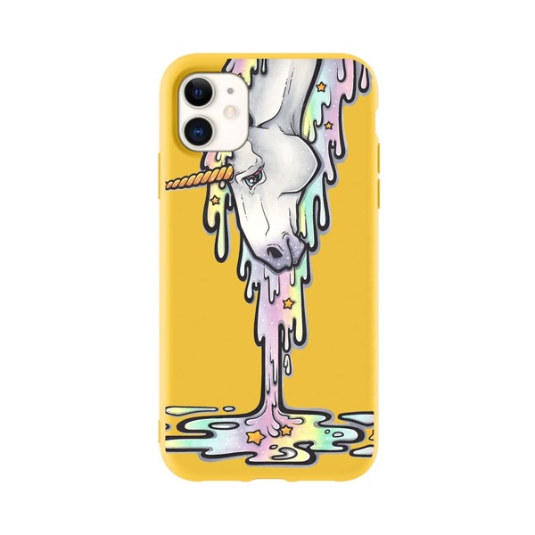

Unicorn Pattern iPhone Case, Yellow