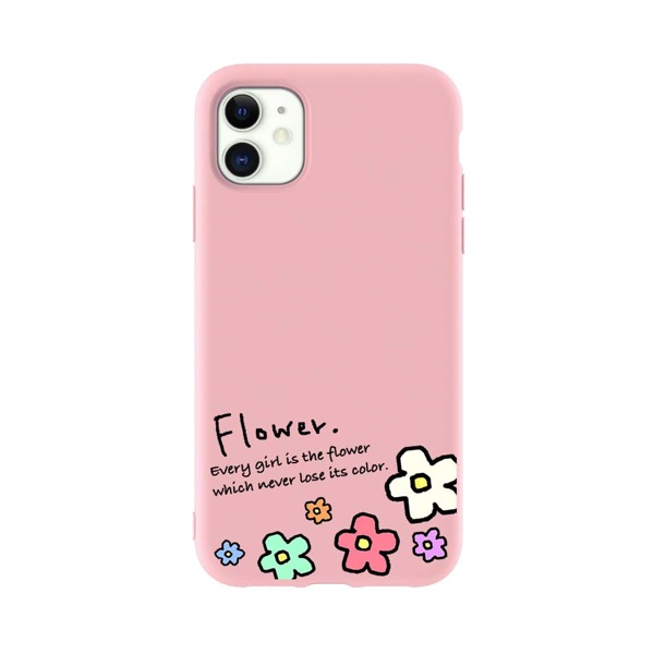 

Flower Print iPhone Case, Pink